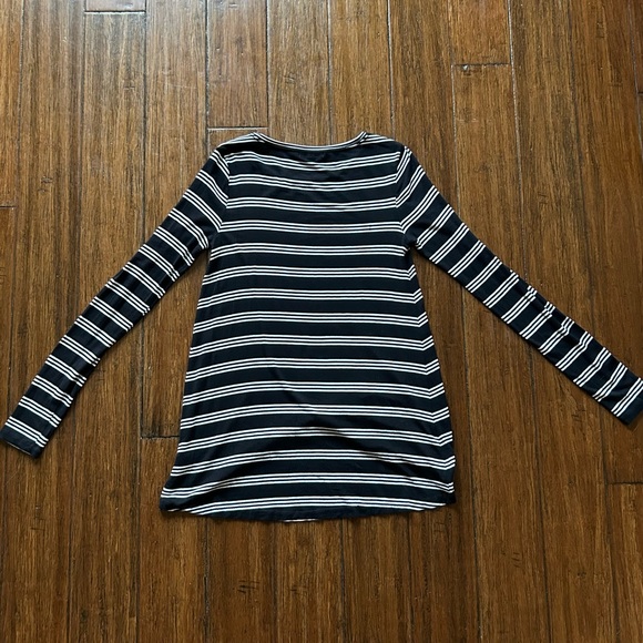 Calypso St. Barth Heather Stripe Long Sleeve Knit TOP - Picture 4 of 8